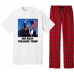 Donald Trump 2024 God Bless President Trump Gift Pajama Set