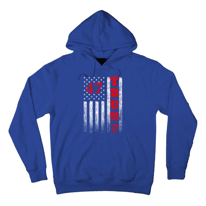 Donald Trump 2024 President American Flag Pro Trump Vintage Gift Hoodie