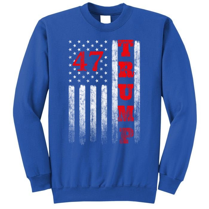 Donald Trump 2024 President American Flag Pro Trump Vintage Gift Sweatshirt