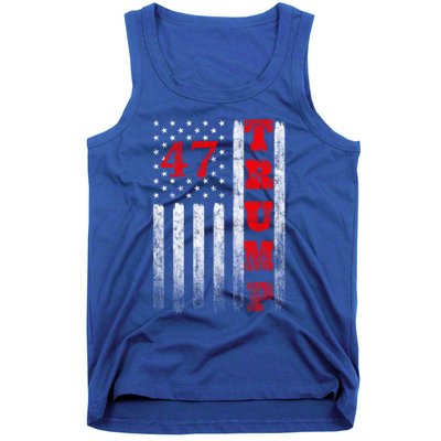 Donald Trump 2024 President American Flag Pro Trump Vintage Gift Tank Top