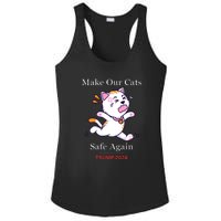 Donald Trump 2024 Funny Cat Conservative Maga Ladies PosiCharge Competitor Racerback Tank