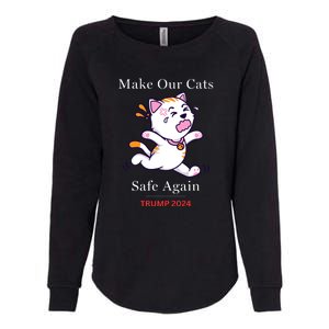 Donald Trump 2024 Funny Cat Conservative Maga Womens California Wash Sweatshirt