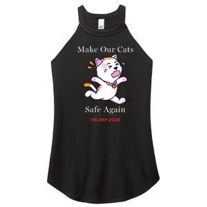 Donald Trump 2024 Funny Cat Conservative Maga Women's Perfect Tri Rocker Tank