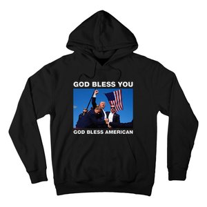 Donald Trump 2024 God Bless You God Bless America Hoodie