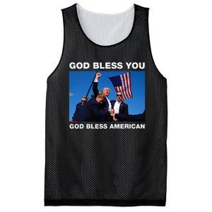 Donald Trump 2024 God Bless You God Bless America Mesh Reversible Basketball Jersey Tank