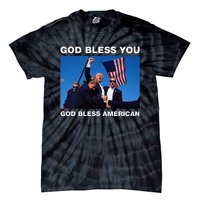 Donald Trump 2024 God Bless You God Bless America Tie-Dye T-Shirt