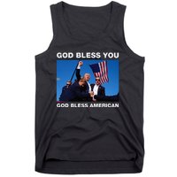 Donald Trump 2024 God Bless You God Bless America Tank Top