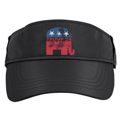 Donald Trump 2024 For President Pro Trump Vintage Republicantage Republican Adult Drive Performance Visor