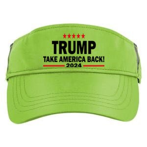 Donald Trump 2024 Take America Back Meaningful Gift Adult Drive Performance Visor