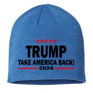 Donald Trump 2024 Take America Back Meaningful Gift Sustainable Beanie