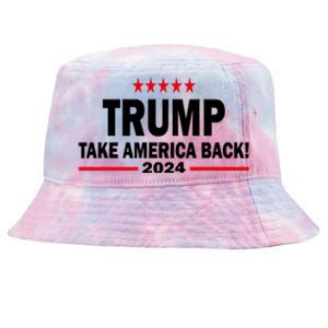 Donald Trump 2024 Take America Back Meaningful Gift Tie-Dyed Bucket Hat