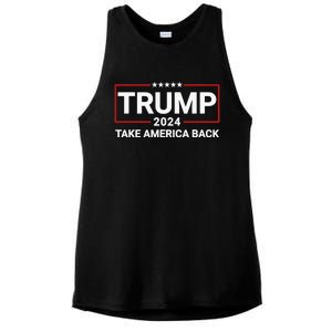 Donald Trump 2024 Take America Back Election - The Return Ladies PosiCharge Tri-Blend Wicking Tank