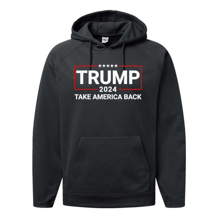 Donald Trump 2024 Take America Back Election - The Return Performance Fleece Hoodie