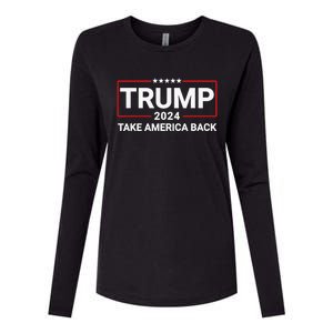 Donald Trump 2024 Take America Back Election - The Return Womens Cotton Relaxed Long Sleeve T-Shirt