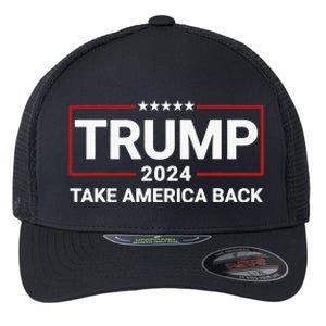 Donald Trump 2024 Take America Back Election - The Return Flexfit Unipanel Trucker Cap