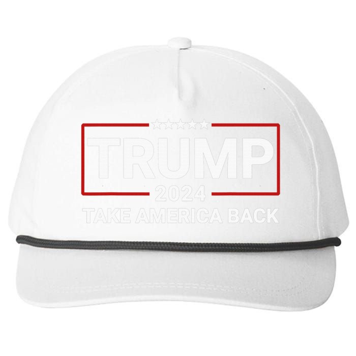 Donald Trump 2024 Take America Back Election - The Return Snapback Five-Panel Rope Hat