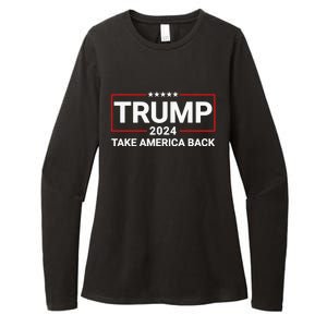 Donald Trump 2024 Take America Back Election - The Return Womens CVC Long Sleeve Shirt