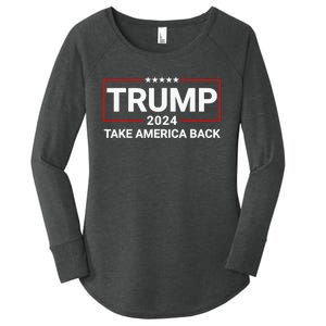 Donald Trump 2024 Take America Back Election - The Return Women's Perfect Tri Tunic Long Sleeve Shirt