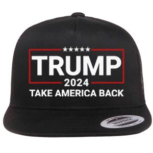 Donald Trump 2024 Take America Back Election - The Return Flat Bill Trucker Hat