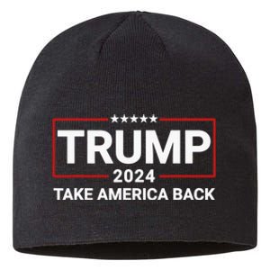 Donald Trump 2024 Take America Back Election - The Return Sustainable Beanie