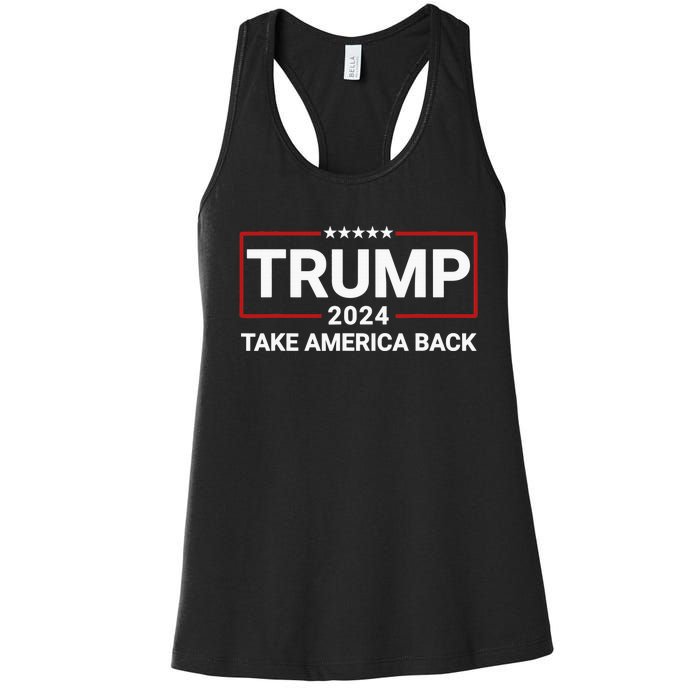 Donald Trump 2024 Take America Back Election - The Return Women's Racerback Tank