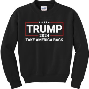 Donald Trump 2024 Take America Back Election - The Return Kids Sweatshirt