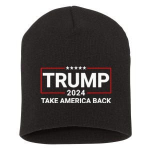 Donald Trump 2024 Take America Back Election - The Return Short Acrylic Beanie