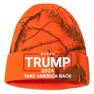 Donald Trump 2024 Take America Back Election - The Return Kati Licensed 12" Camo Beanie