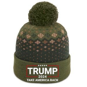 Donald Trump 2024 Take America Back Election - The Return The Baniff Cuffed Pom Beanie