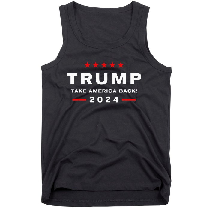 Donald Trump 2024 Take America Back Election The Return Tank Top