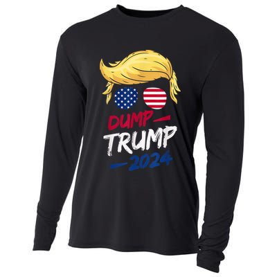 Dump Trump 2024 Funny Support Trump Election The Return Cooling Performance Long Sleeve Crew
