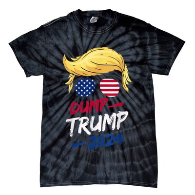Dump Trump 2024 Funny Support Trump Election The Return Tie-Dye T-Shirt