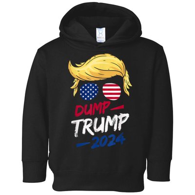 Dump Trump 2024 Funny Support Trump Election The Return Toddler Hoodie
