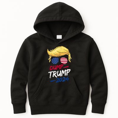Dump Trump 2024 Funny Support Trump Election The Return Kids Hoodie