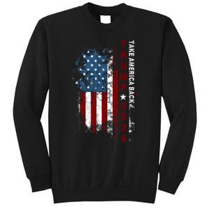 Donald Trump 2024 Take America Back American Flag Patriotic Sweatshirt