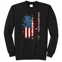 Donald Trump 2024 Take America Back American Flag Patriotic Sweatshirt