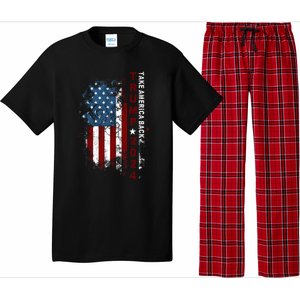 Donald Trump 2024 Take America Back American Flag Patriotic Pajama Set