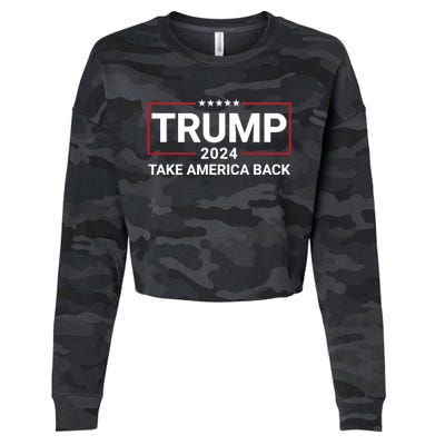 Donald Trump 2024 Take America Back Election The Return 7625 Cropped Pullover Crew