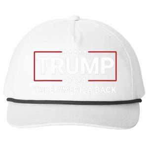 Donald Trump 2024 Take America Back Election The Return 7625 Snapback Five-Panel Rope Hat