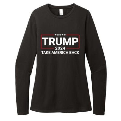 Donald Trump 2024 Take America Back Election The Return 7625 Womens CVC Long Sleeve Shirt