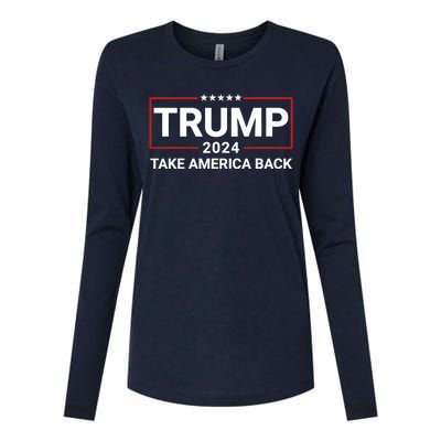 Donald Trump 2024 Take America Back Election The Return 7625 Womens Cotton Relaxed Long Sleeve T-Shirt