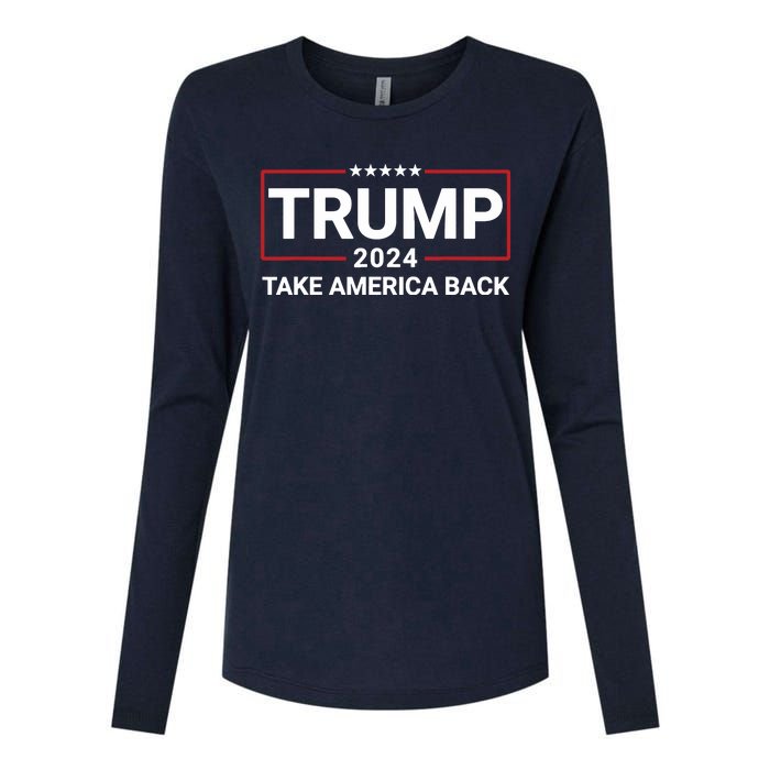 Donald Trump 2024 Take America Back Election The Return 7625 Womens Cotton Relaxed Long Sleeve T-Shirt