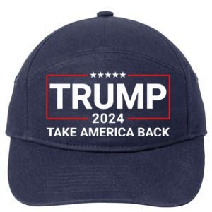 Donald Trump 2024 Take America Back Election The Return 7625 7-Panel Snapback Hat