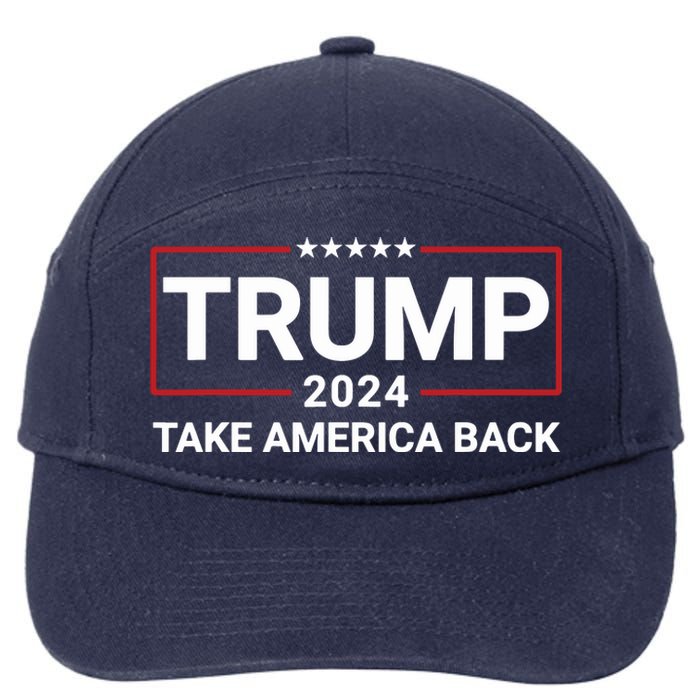 Donald Trump 2024 Take America Back Election The Return 7625 7-Panel Snapback Hat