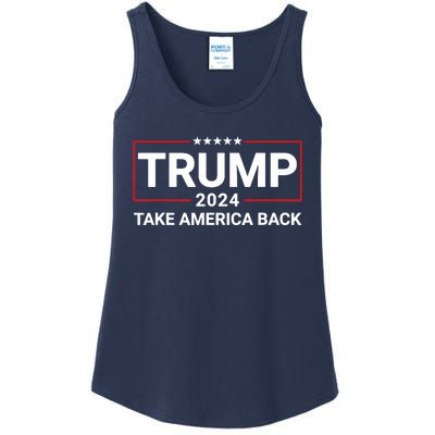 Donald Trump 2024 Take America Back Election The Return 7625 Ladies Essential Tank