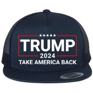 Donald Trump 2024 Take America Back Election The Return 7625 Flat Bill Trucker Hat