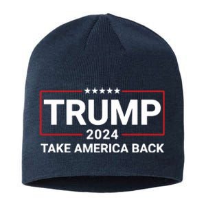 Donald Trump 2024 Take America Back Election The Return 7625 Sustainable Beanie