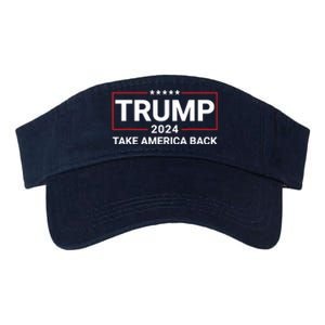 Donald Trump 2024 Take America Back Election The Return 7625 Valucap Bio-Washed Visor