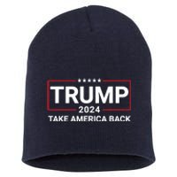 Donald Trump 2024 Take America Back Election The Return 7625 Short Acrylic Beanie