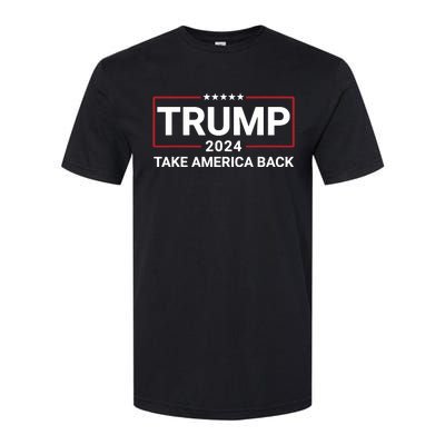 Donald Trump 2024 Take America Back Election The Return 7625 Softstyle CVC T-Shirt